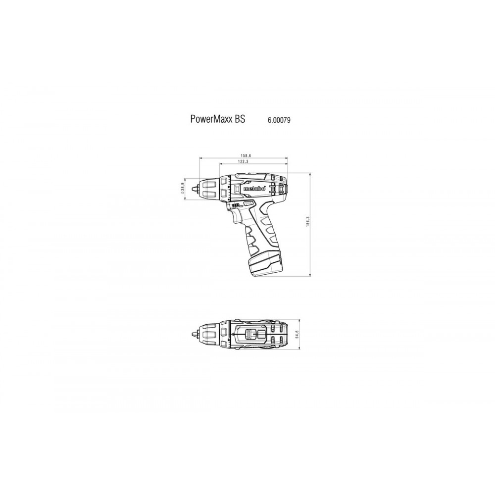 Акумуляторний дриль-шуруповерт Metabo PowerMaxx BS (600079500)