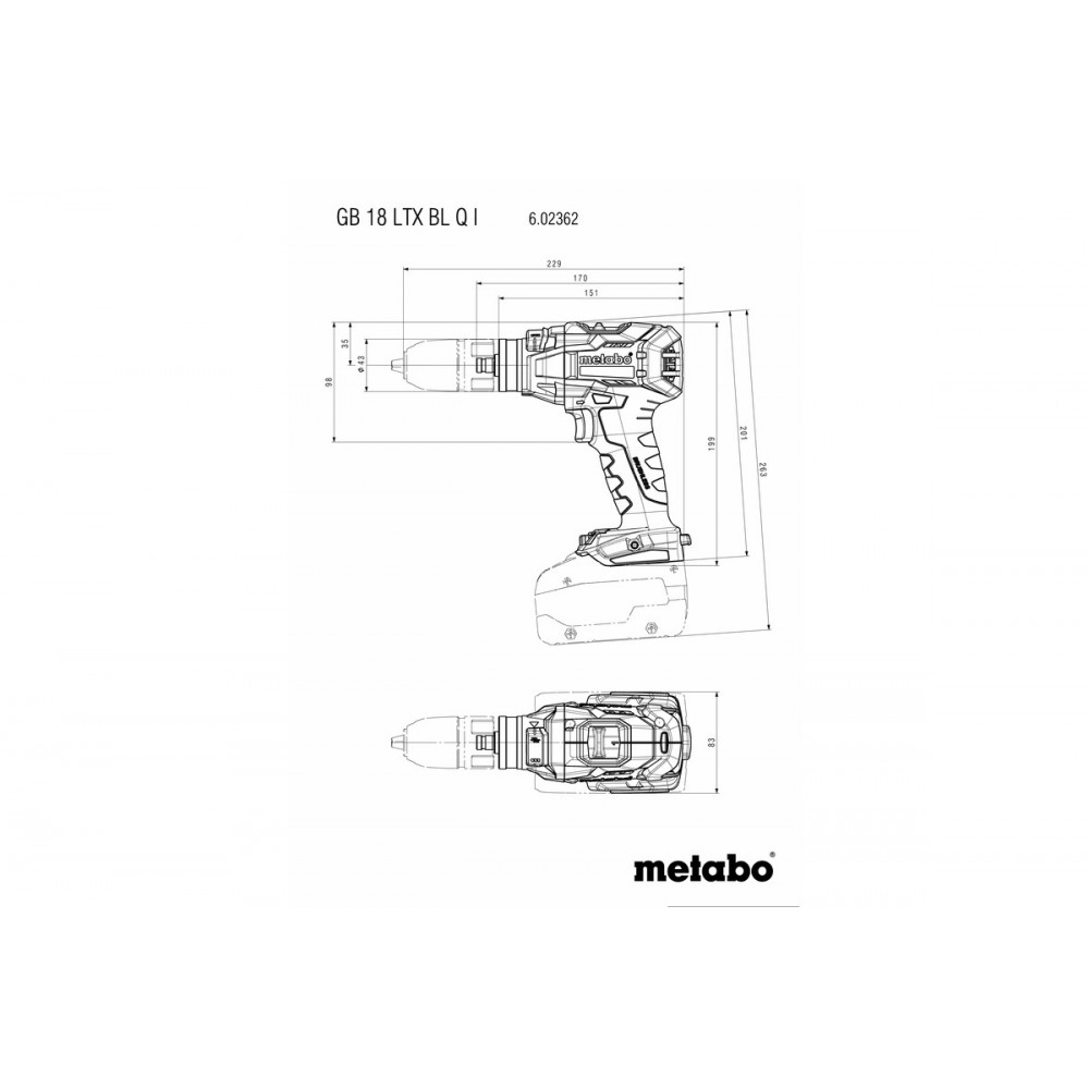 Аккумуляторний різьбонарізчик Metabo GB 18 LTX BL QI (602362500)