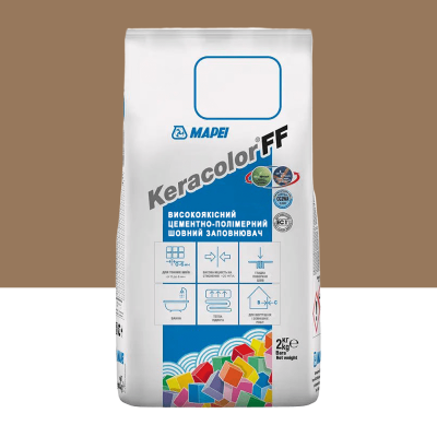 Цементний розчин для заповнення швів шириною до 6 мм Mapei Keracolor FF ALU 135 Золотий пил 2 кг (5051352)