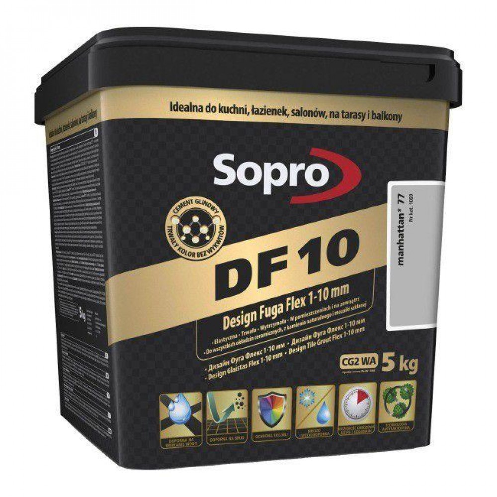 Затирка для швов Sopro DF 10 1069 манхэттен №77 (5 кг) (1069/5)