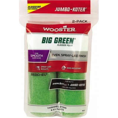 Комплект міні-валиків Wooster Jumbo-Koter Big Green 10 см (4”) ворс 13 мм (1/2”) 2 шт (RR310-4) (RR310-4)