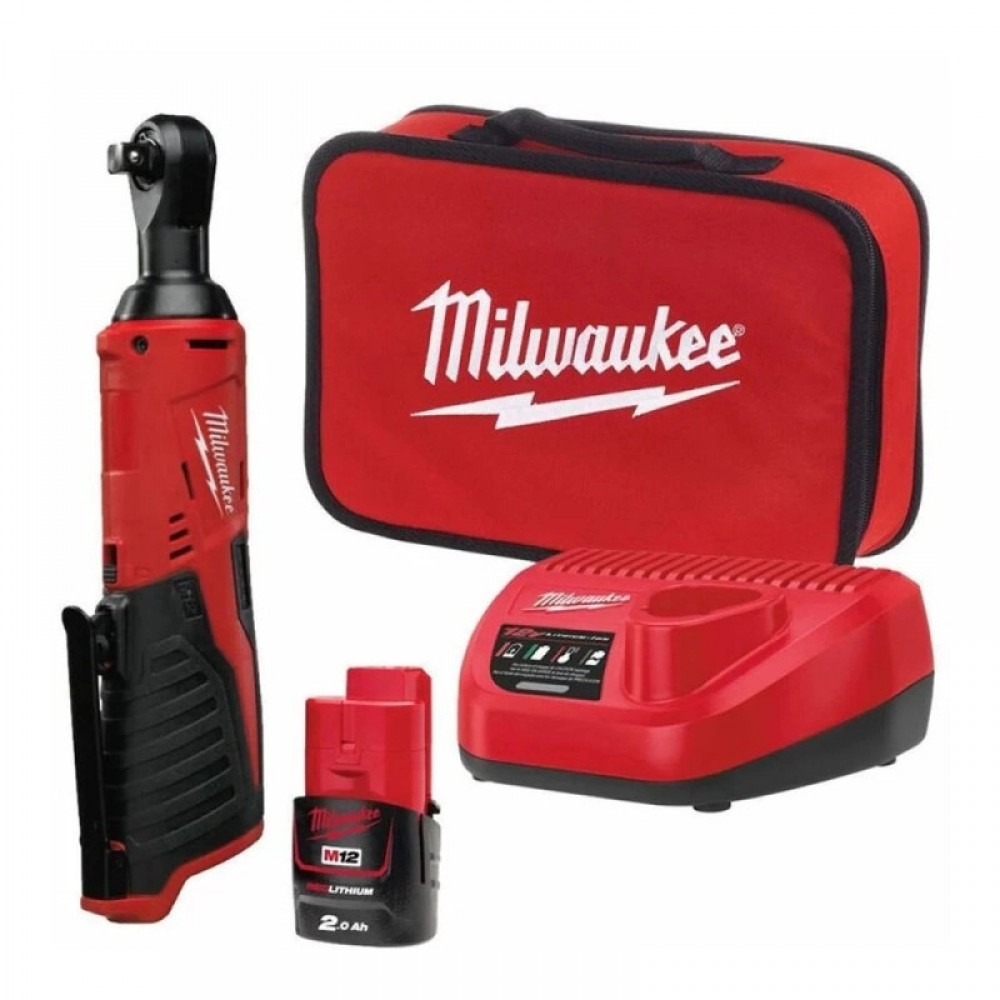 Трещітка акумуляторна безщіткова 1/4" (40 Нм) MILWAUKEE M12 IR-201B (4933441725)