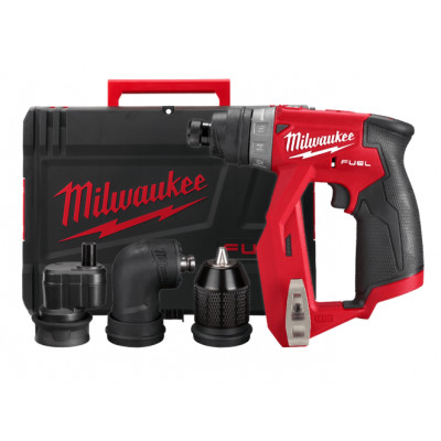 Дриль-шуруповерт зі знімними насадками, крутий. мом. 34 Нм, MILWAUKEE M12 FUEL 4933471332