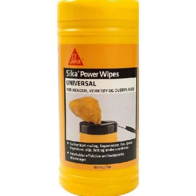 Салфетки для очистки рук и инструментов Sika Power Wipes (100 шт) (534750)