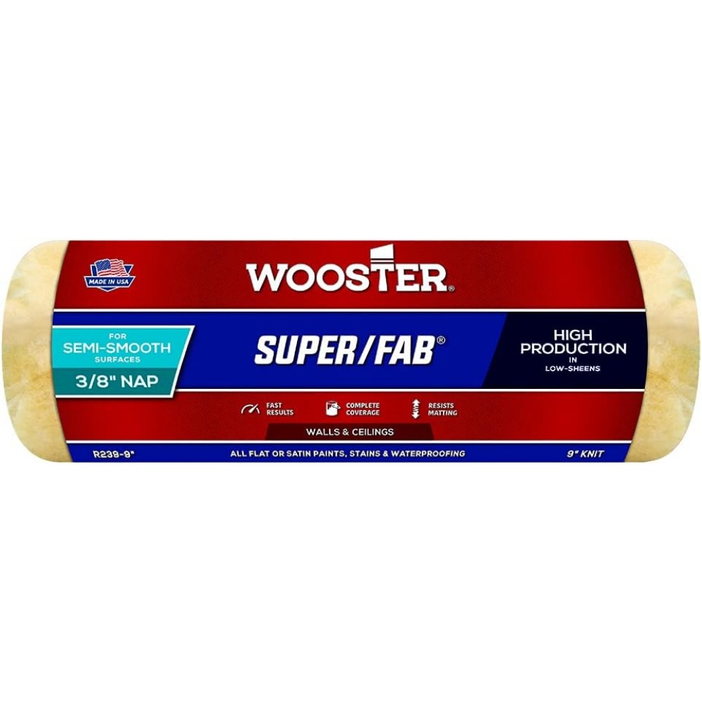 Валік для фарби Wooster Super Fab, в'язаний, 23 см, ворс 13 мм (R240-9)