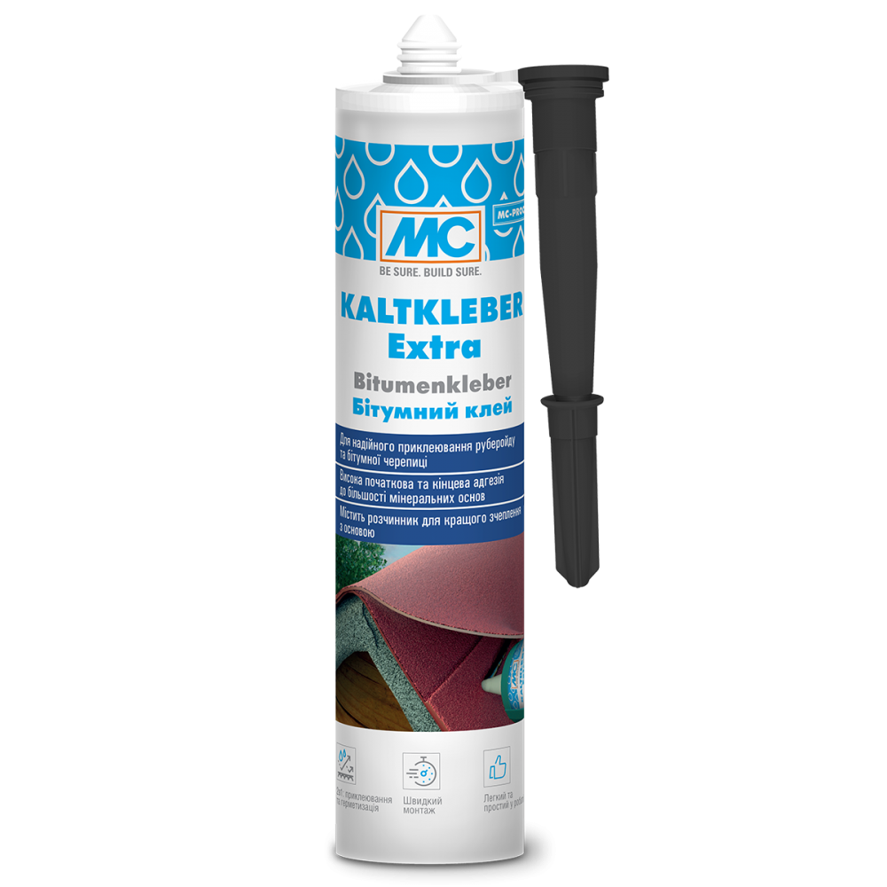 Бітумний клей MC-Bauchemie Kaltkleber Extra, 300 мл (MC-KEX-1)