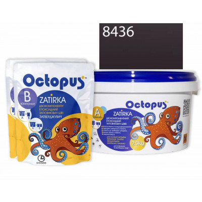Двухкомпонентная эпоксидная затирка Octopus Zatirka цвет серо-розовый 8436  2,5 кг (8436-2)