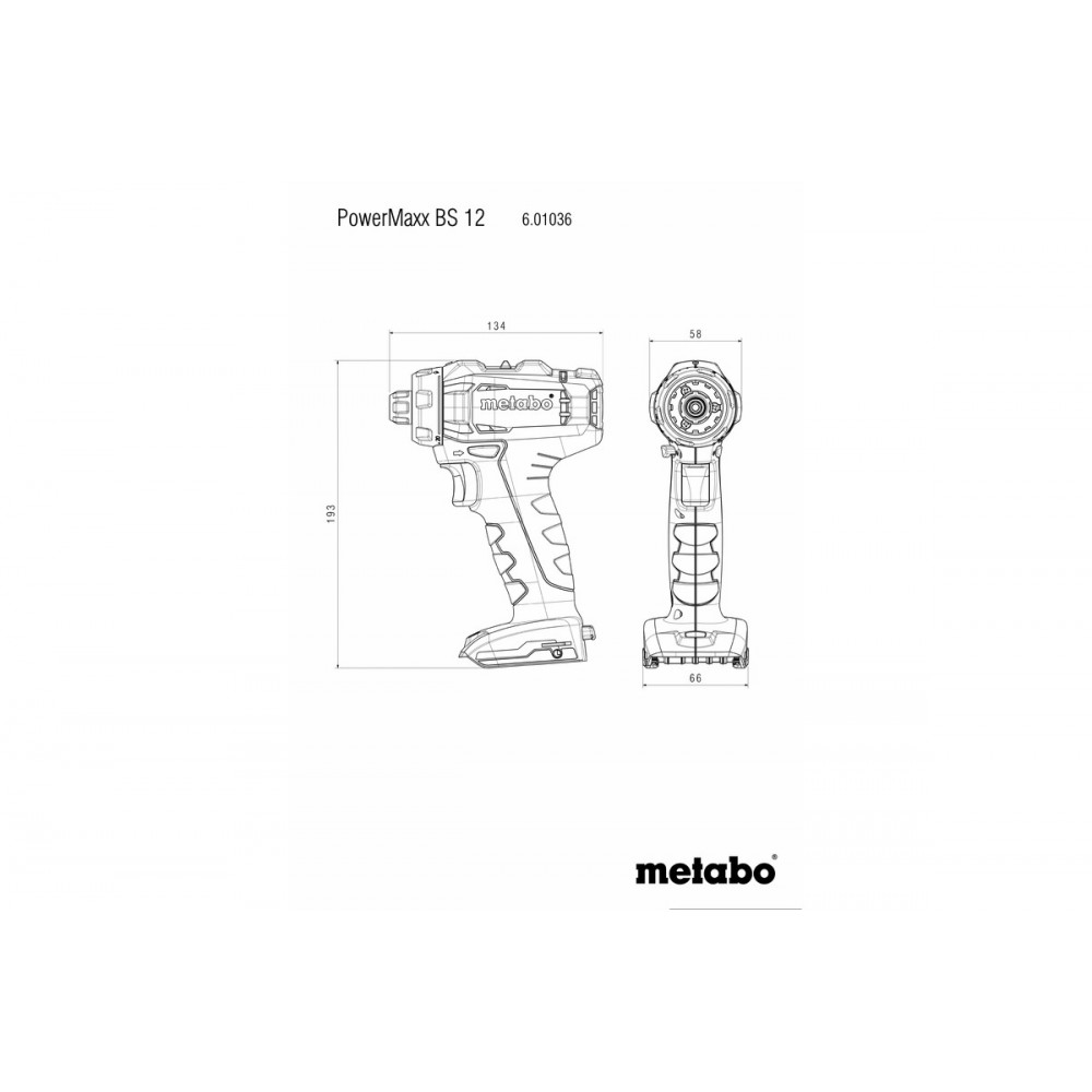 Акумуляторний дриль-шуруповерт Metabo PowerMaxx BS 12 Set (601036870)