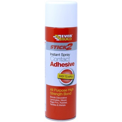 Потужний аерозольний контактний клей Everbuild Spray Contact Adhesive 500 мл (484593)