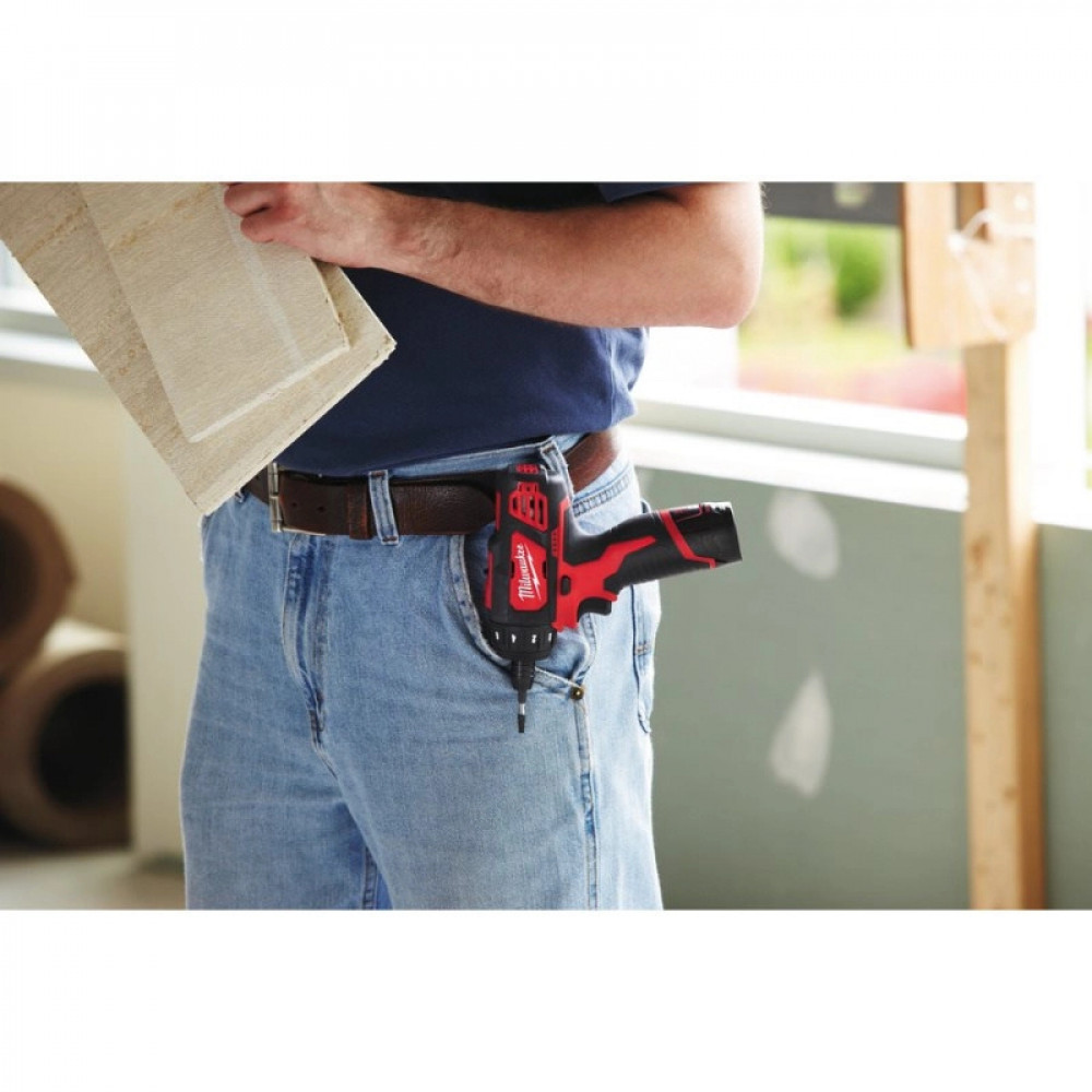 Акумуляторний шуруповерт, крутий. мом. 30 Нм, MILWAUKEE M12 BD-0 (4933441910)