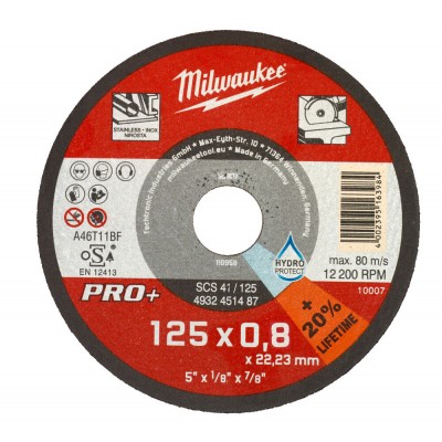 Коло відрізне Pro+ SCS 42 125x0.8mm MILWAUKEE