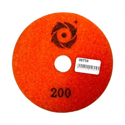 Алмазный шлифовальный круг (ракушка) Ninja на липучке №200 (06759)