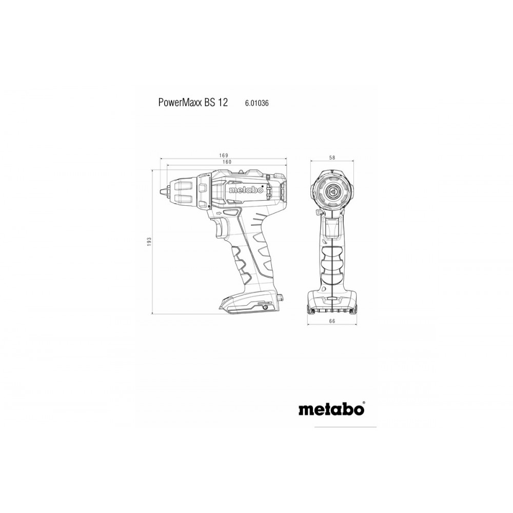 Акумуляторний дриль-шуруповерт Metabo PowerMaxx BS 12 Set (601036870)