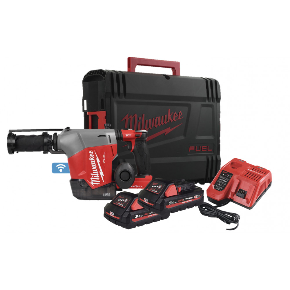 Перфоратор аккумуляторный бесщеточный Milwaukee SDS PLUS M18 FHAFOH16-302X (4933493533)