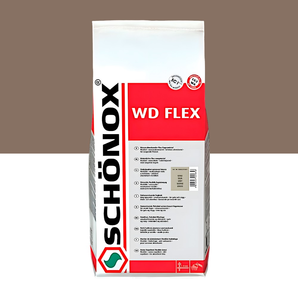 Затирка цементная эластичная, Манхэттен SCHÖNOX WD Flex / 4x5 kg (582577)