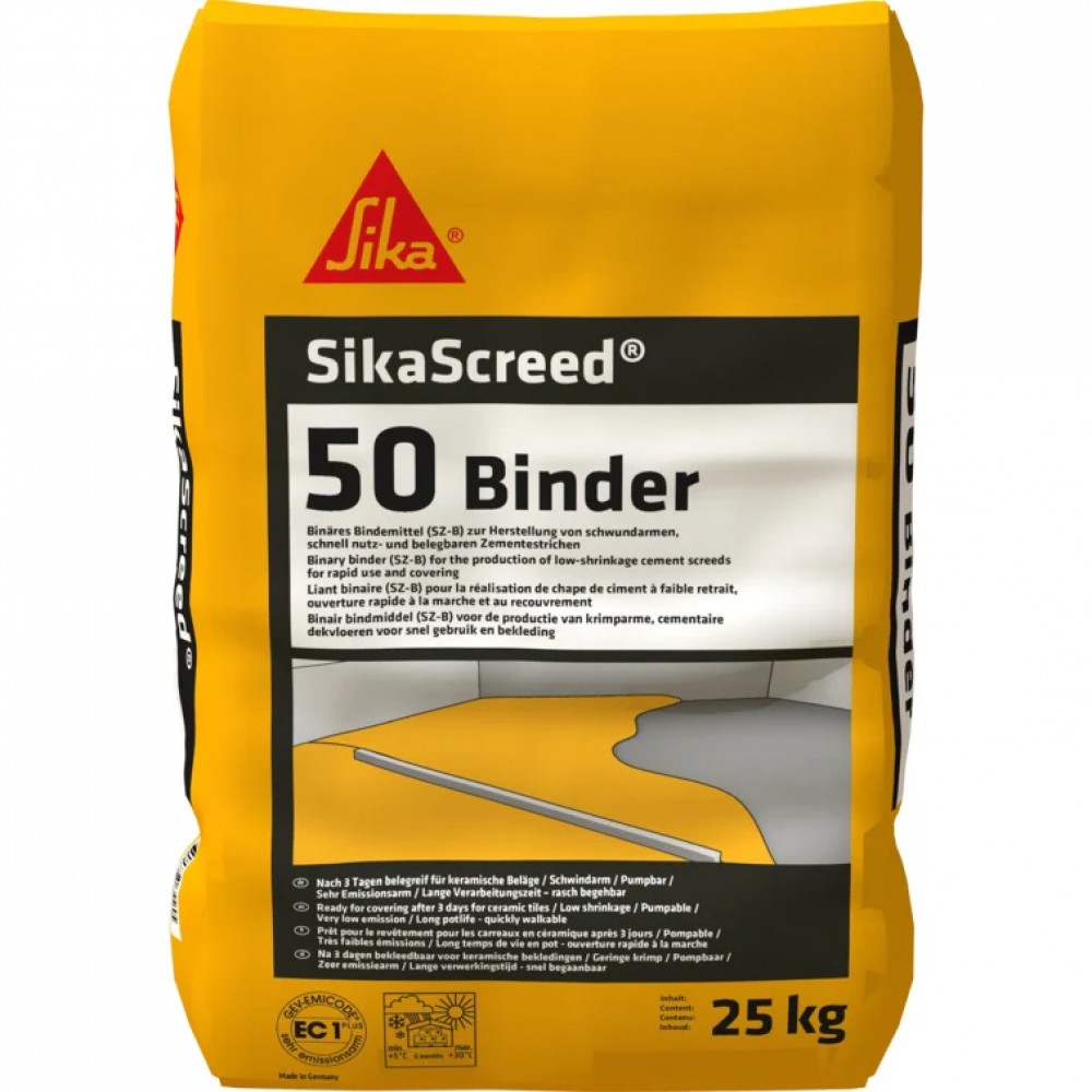 Швидкотвердіючий цемент для стяжок SikaScreed-50 Binder 25 кг (691564)