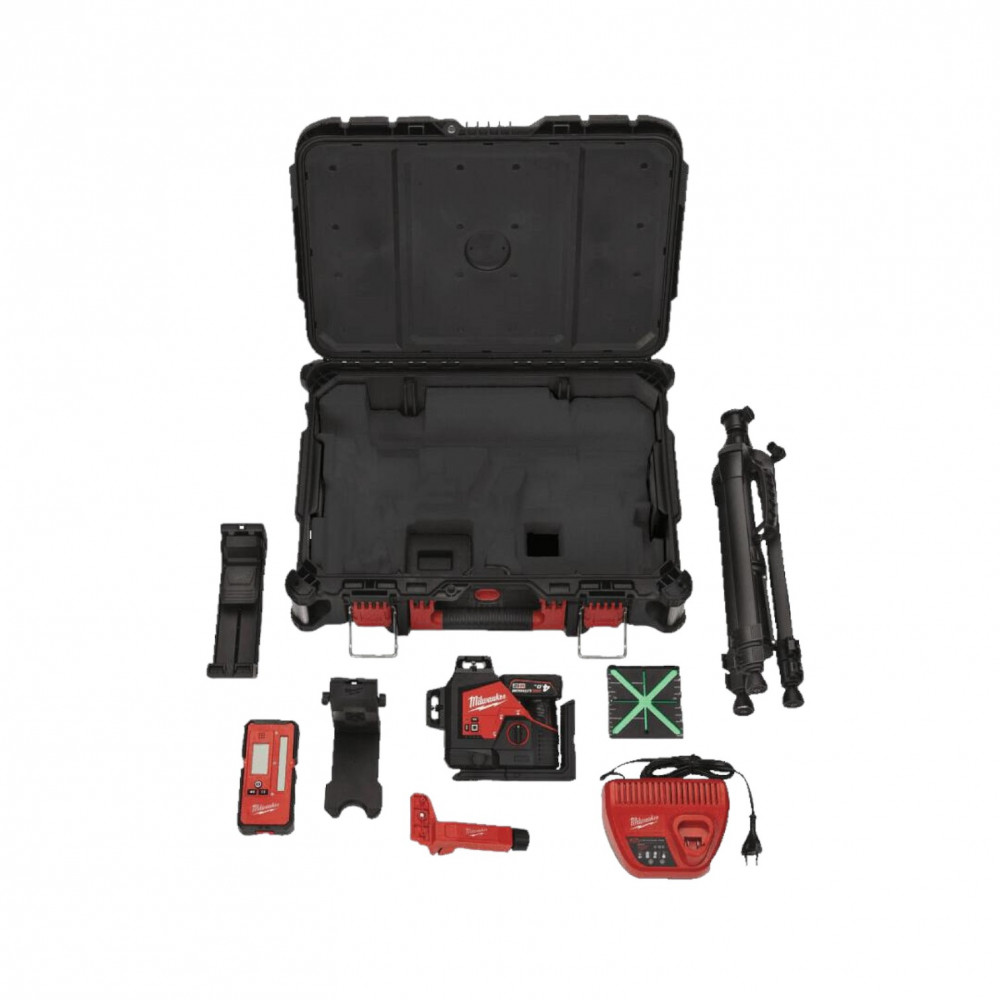 Нивелир лазерный 3D аккумуляторный MILWAUKEE, M12 3PLKIT-401P (4933478960)