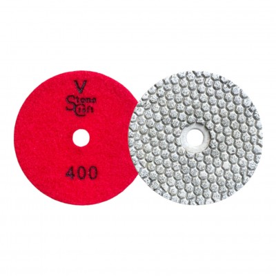 Алмазний гнучкий шліфувальний диск (черепашка) StoneCraft на липучці №400, універсальний (d--2284)