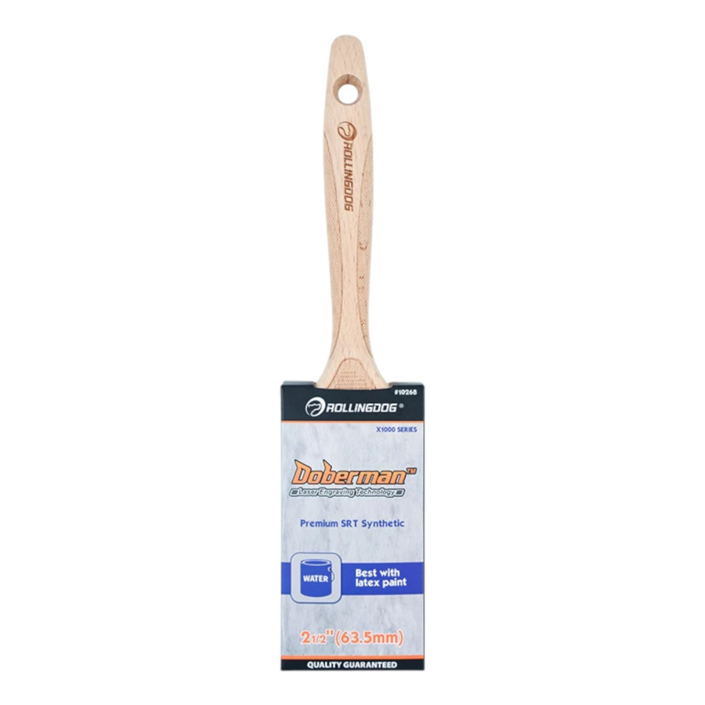 Кисть Rollingdog X1000 63мм, прямой срез, полиэстер, серия Professional (10268)