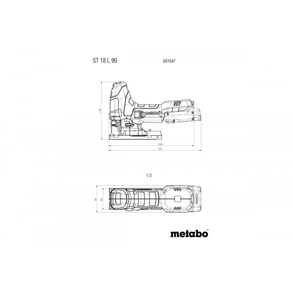 Акумуляторний лобзик Metabo ST 18 L 90 (601047850)