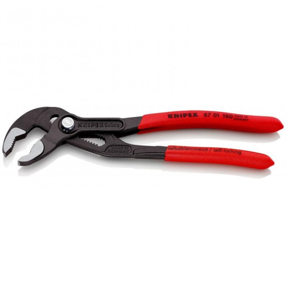 Переставні кліщі Knipex Cobra сантехнічні, 180 мм (87 01 180)