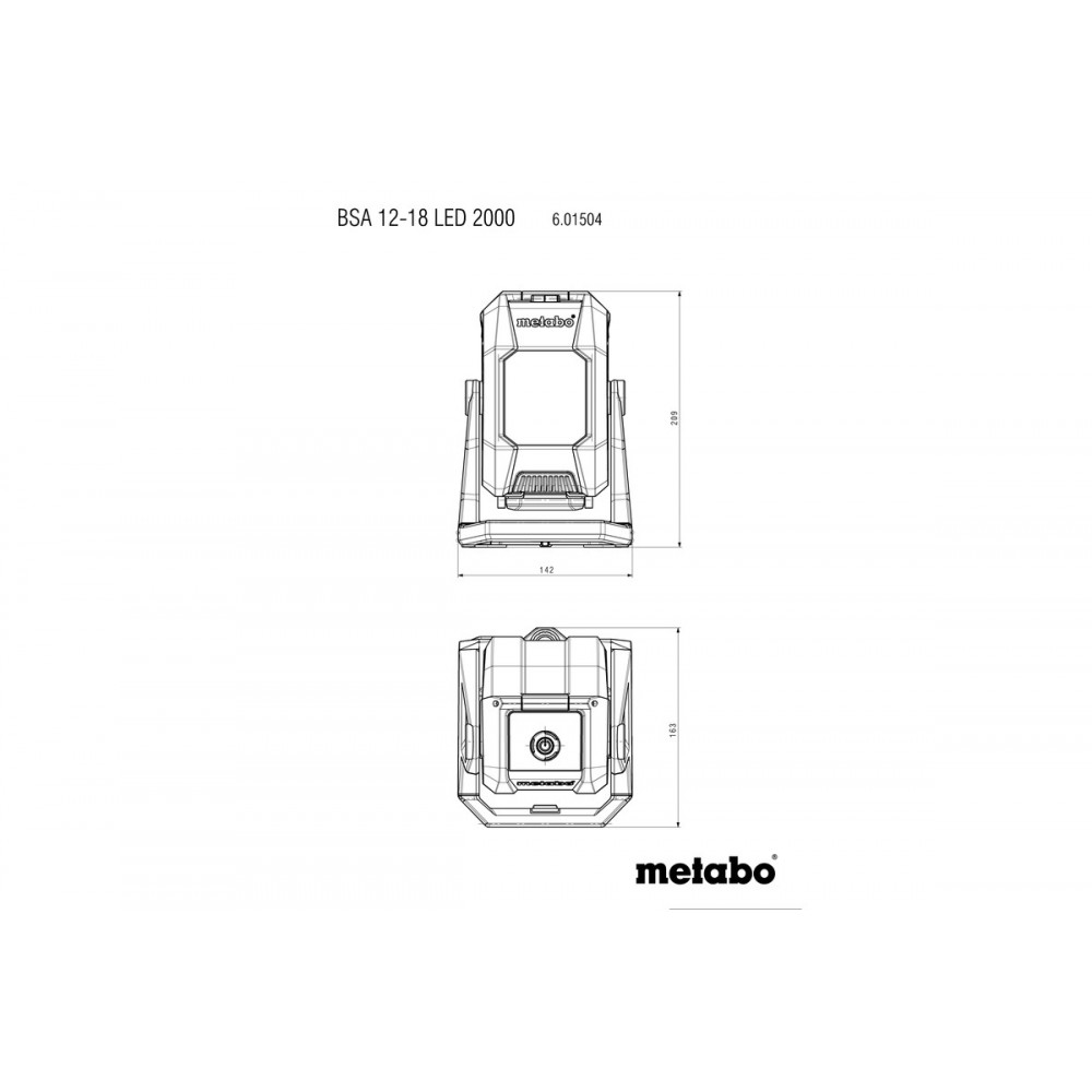 Акумуляторний прожектор Metabo BSA 12-18 LED 2000 (601504850)