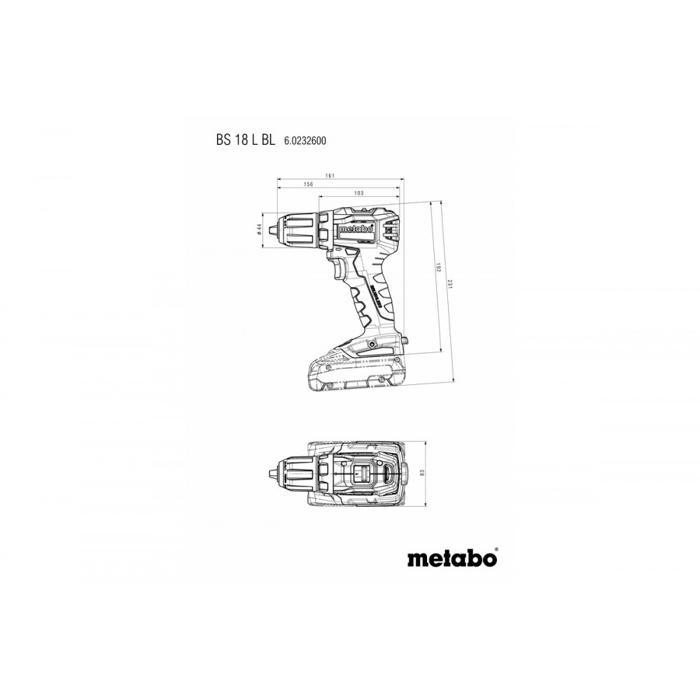 Акумуляторний дриль-шуруповерт Metabo BS 18 L BL (602326890)