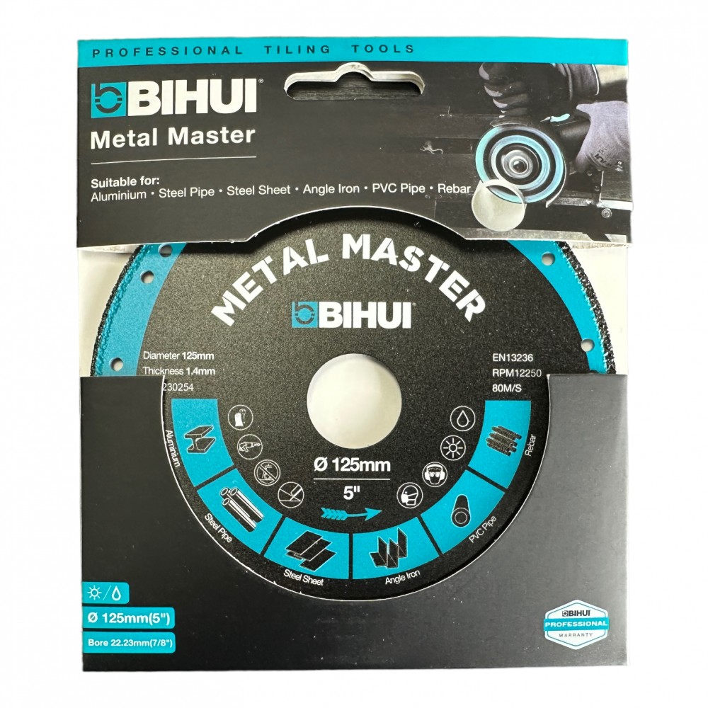 Диск алмазний BIHUI METAL MASTER 125x1,4x22,23 мм (DSBC125)
