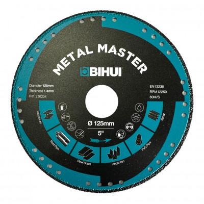 Диск алмазный BIHUI METAL MASTER 125x1,4x22,23 мм (DSBC125)