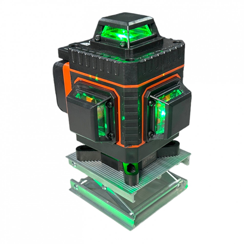 Лазерний рівень 4D ТехнПромінь (зелений промінь), 2 акумулятори (1108204D)