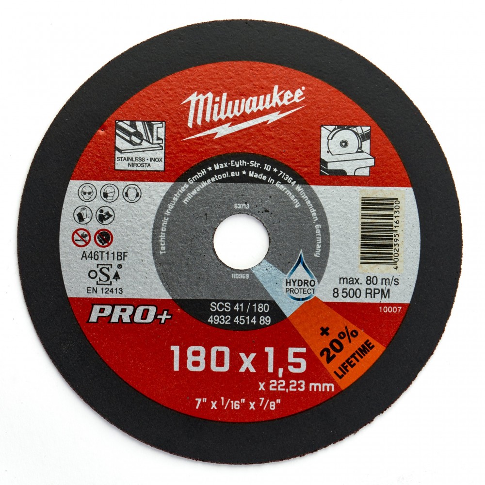 Відрізний диск SCS 41/180х1.5 PRO+ (1 шт) MILWAUKEE