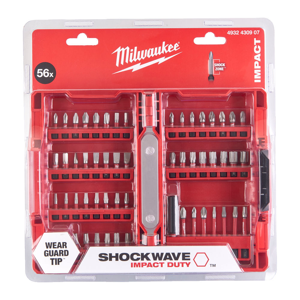 Набір біт Milwaukee SHOCKWAVE 56 шт. (4932430907)