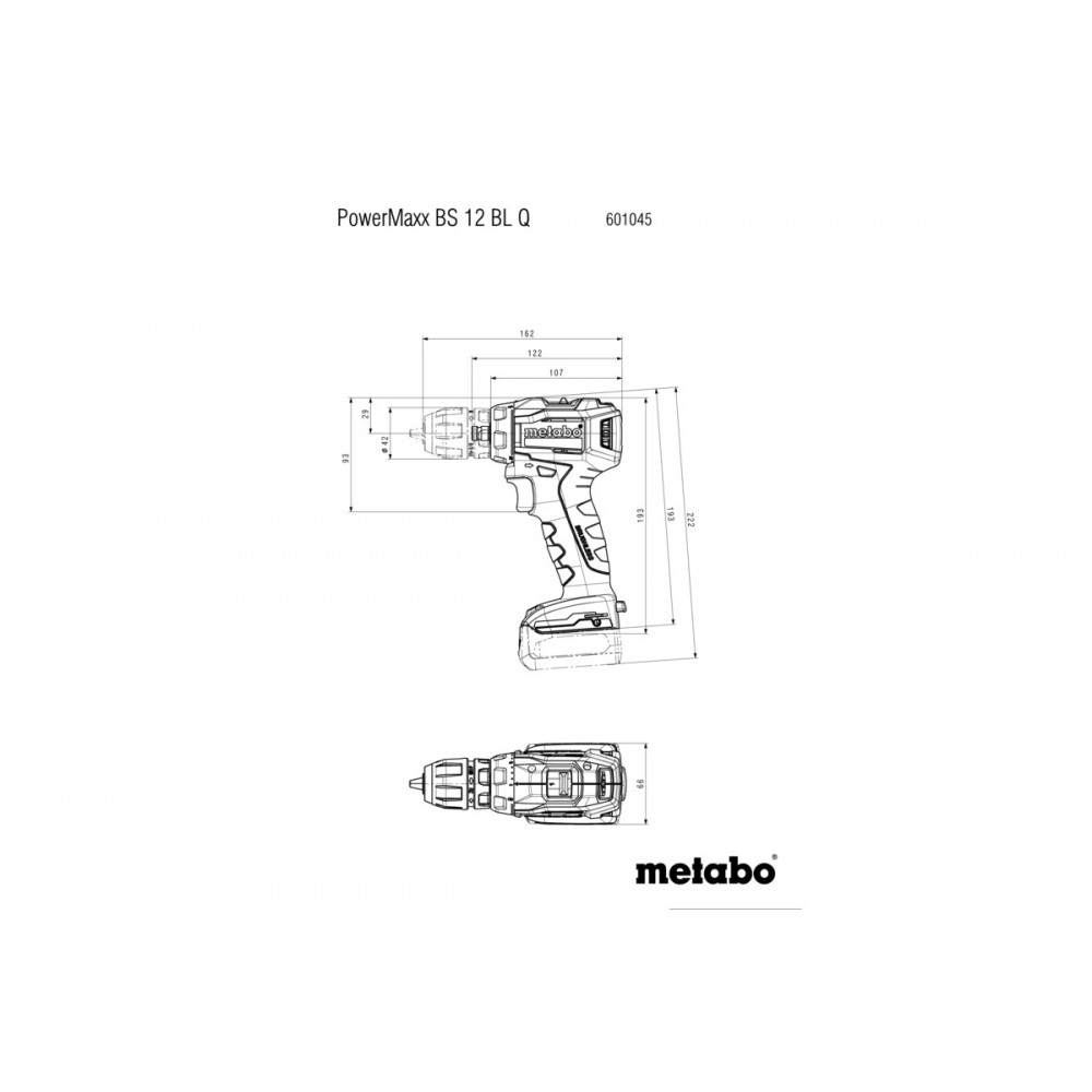 Акумуляторний дриль-шуруповерт Metabo PowerMaxx BS 12 BL Q (601045850)