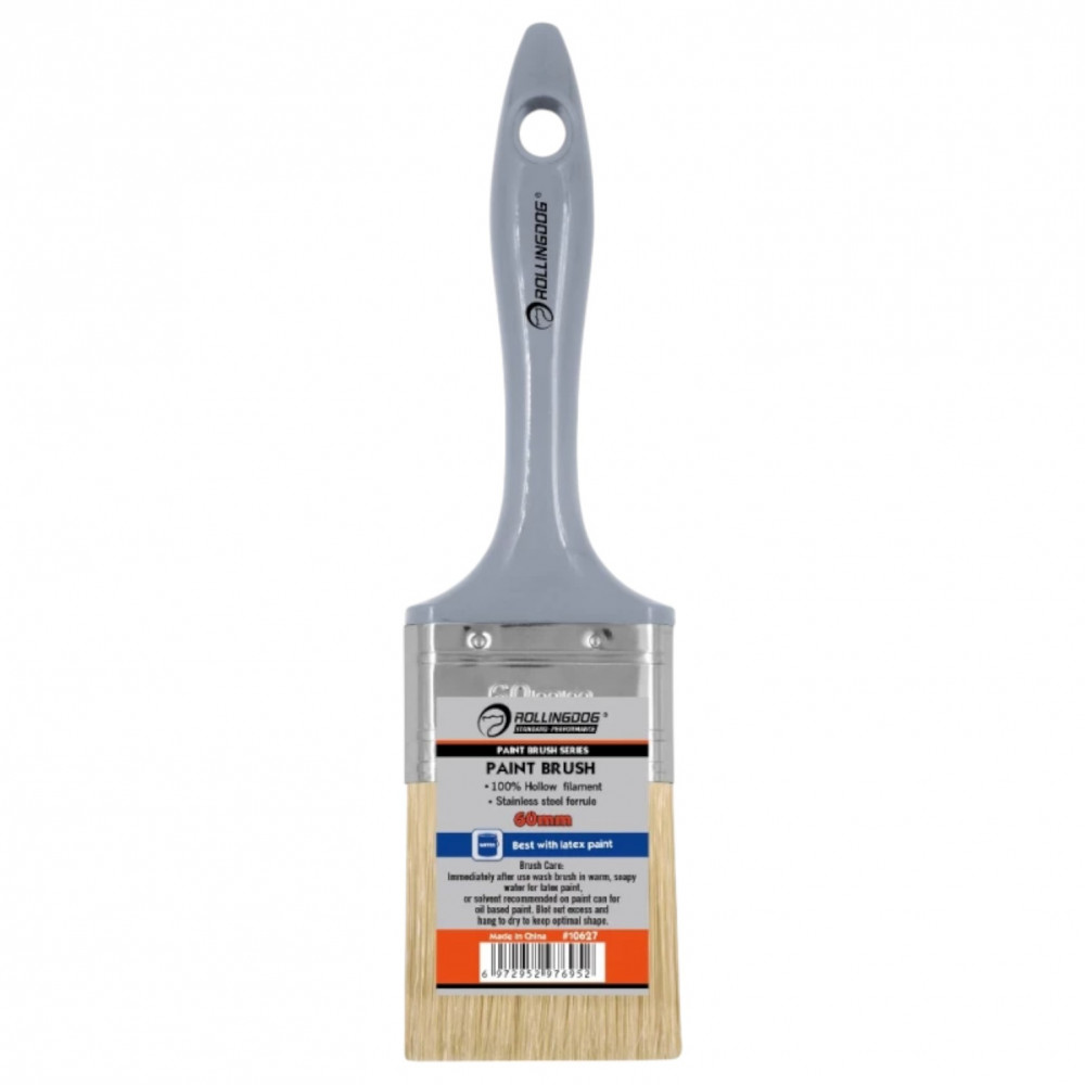 Пензель Rollingdog G100 60мм, прямий зріз, синтетика, серія Standard (10627)