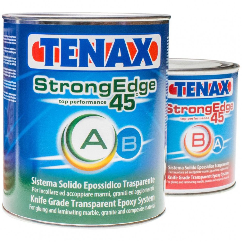 Эпоксидный клей Tenax StrongEdge 45 (A+B) прозрачный, 1+0,5л (04484)