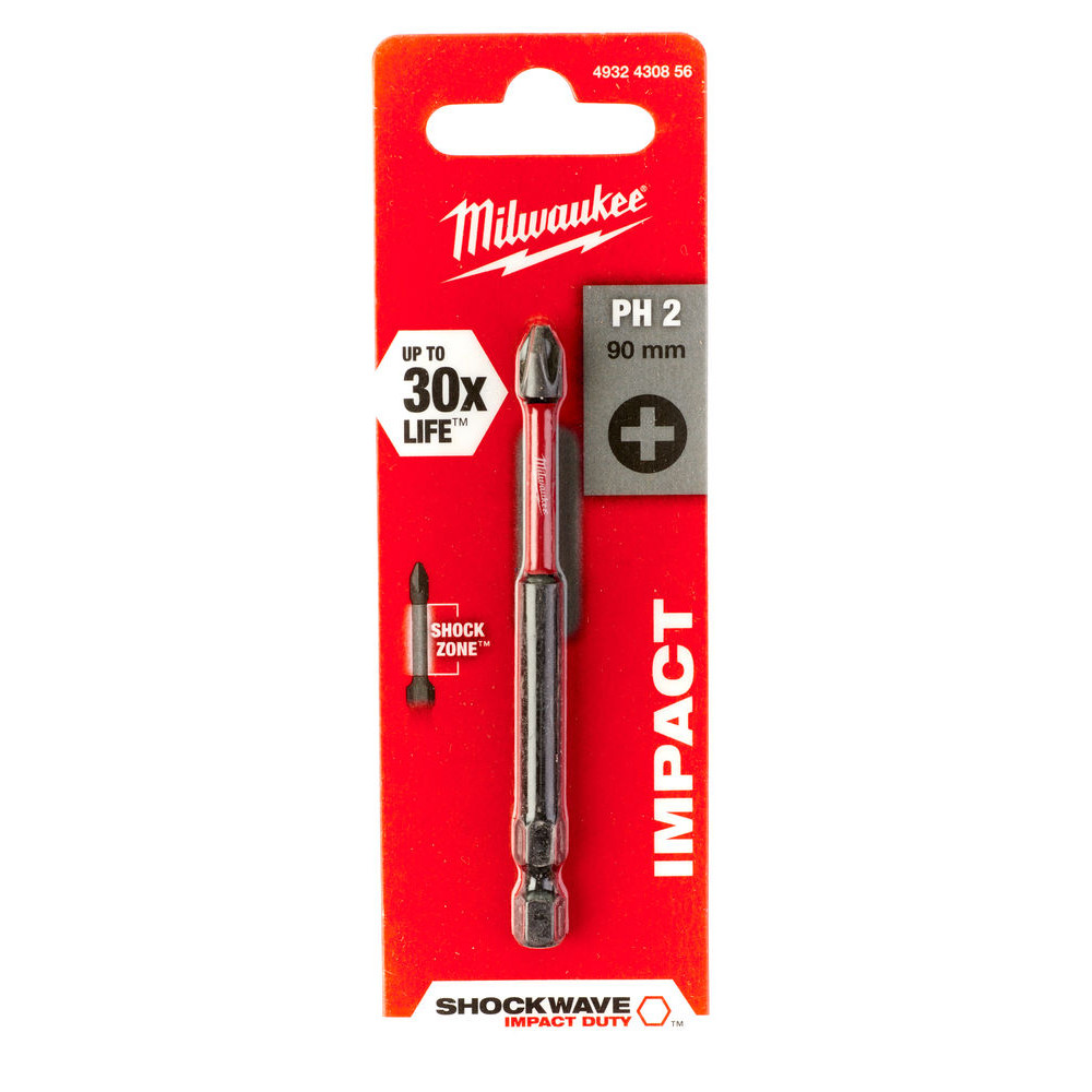 Насадка Milwaukee SHOCKWAVE PH2, 90 мм (4932430856) Насадка Milwaukee SHOCKWAVE PH2, 90 мм (4932430856)