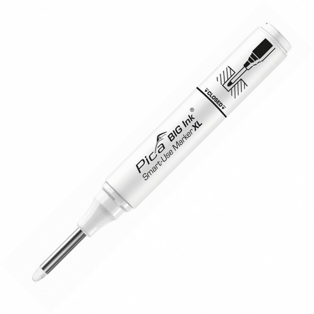 Маркер з довгим носиком Pica BIG Ink Smart-Use Marker XL, 170/52, білий (170/52)