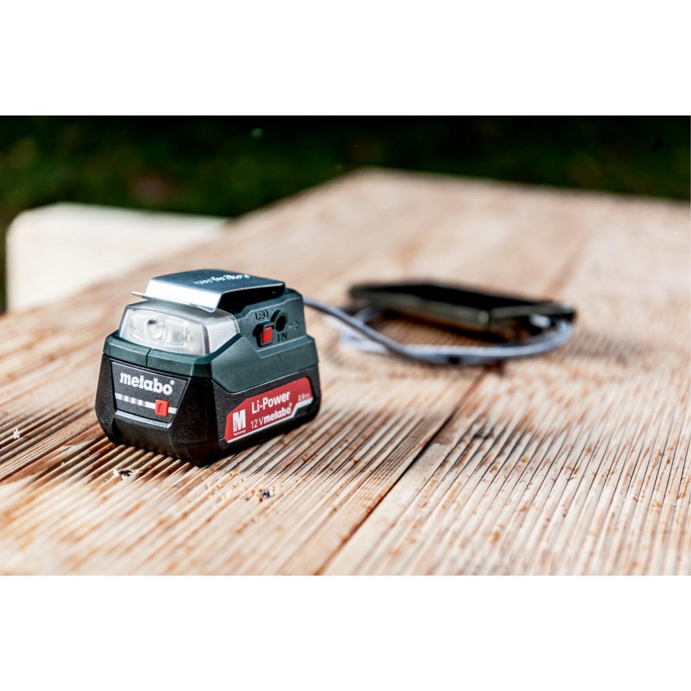 Акумуляторний адаптер живлення Metabo PowerMaxx PA 12 LED-USB (600298000)