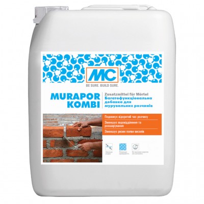 Багатофункціональна добавка для розчинів кладок MC-Bauchemie Murapor Kombi, 1 л. (MC-MK-1)