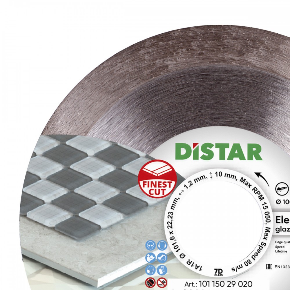 Диск алмазный Distar Elegant 1A1R 100 мм для керамогранита/керамики (10115029020)