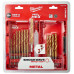 Набор сверл по металлу Milwaukee RedHEX HSS-G TiN 19 шт. (48894760)
