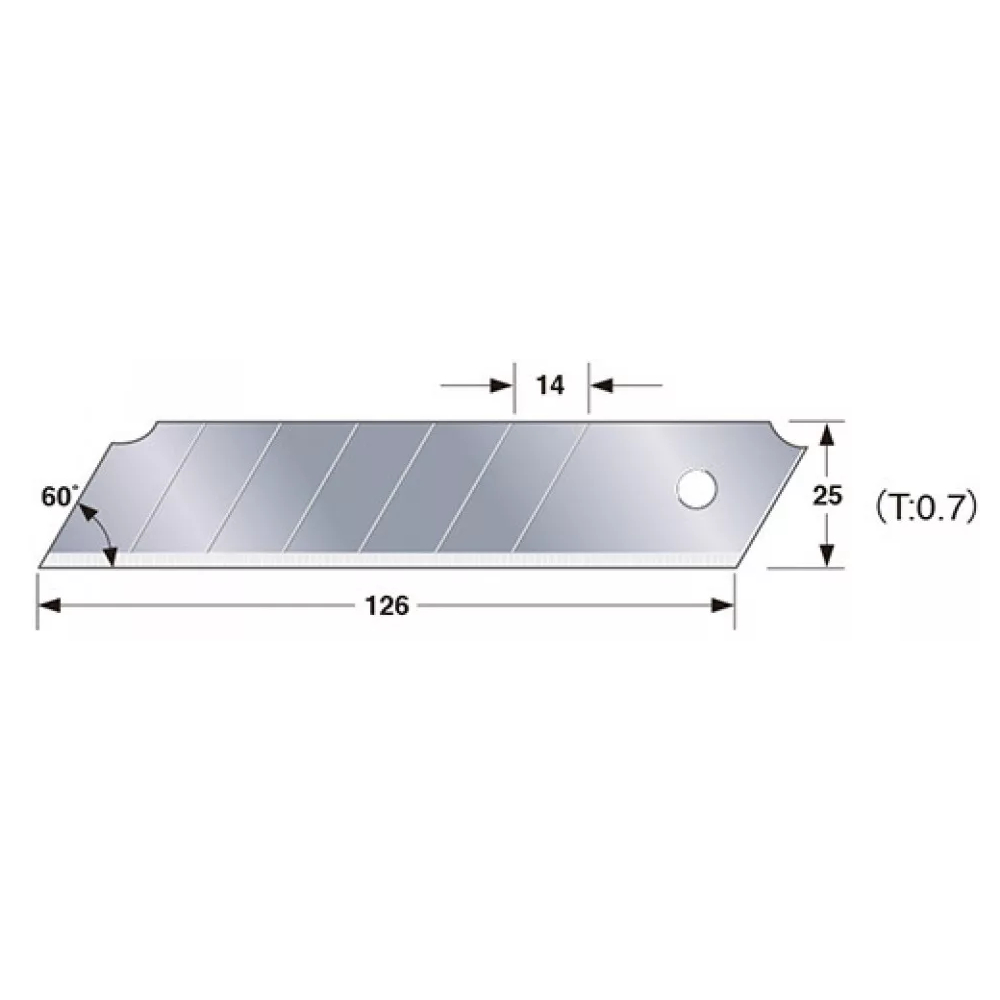 Сегментные лезвия 25 мм TAJIMA DORA Endura Blades, 10 шт (CB65)