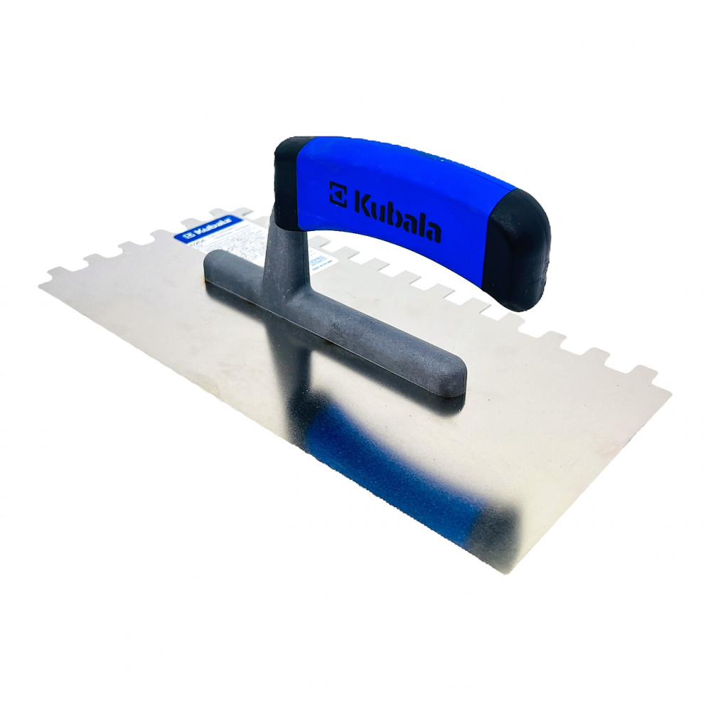 Зубчастий шпатель Kubala зуб 10 мм 130х270 мм із нержавіючої сталі (0204)