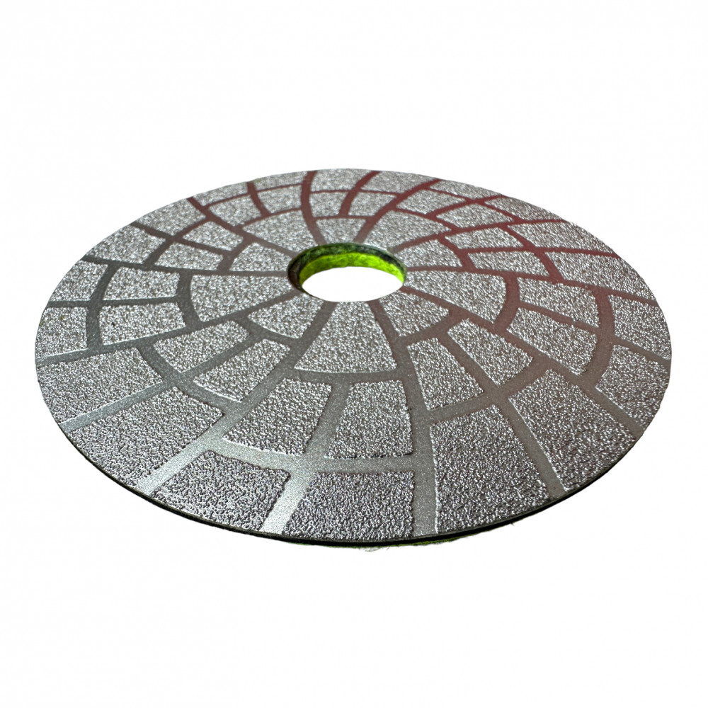 Алмазный гибкий шлифовальный круг BIHUI VACUUM на липучке №100 (DPV410)