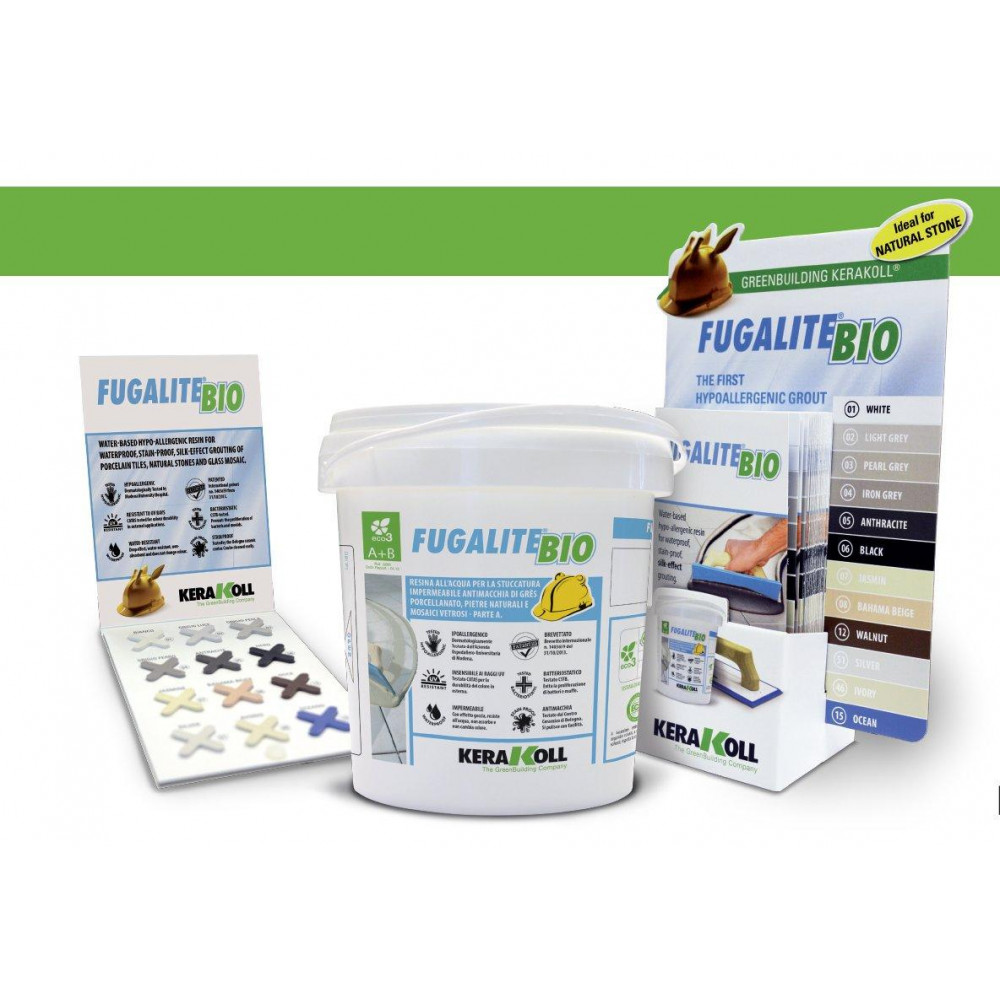 Эпоксидная затирка Fugalite Bio 04 GRIGIO FERRO, 3 кг (KFBP04)