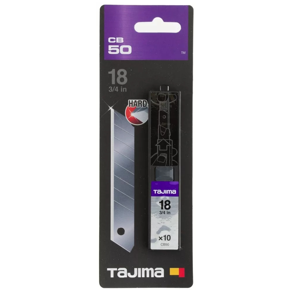 Сегментные лезвия Premium 18 мм TAJIMA DORA Endura Blades, 10 шт. (CB50)