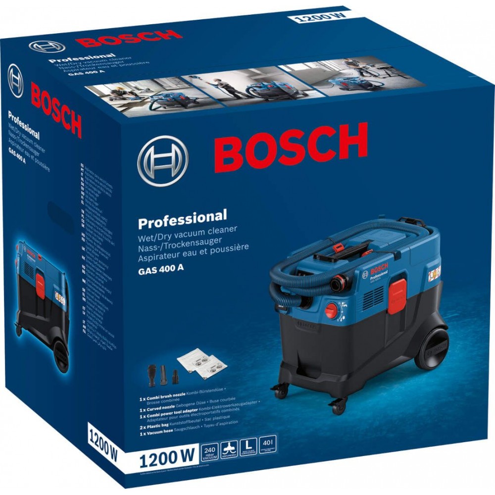 Пылесос строительный Bosch Professional GAS 400 A (06019M0020)