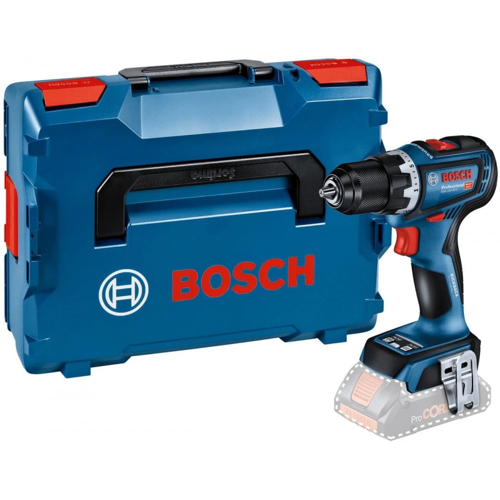 Аккумуляторная дрель-шуруповерт Bosch Professional GSR 18V-90 C без акб и з/п, в L-BOXX 136 (06019K6002)