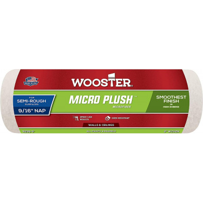 Малярний валик Wooster Micro Plush Microfiber (ТКАНИНИЙ) 23 см (9”) ворс 14 мм (9/16”) (R238-9) (R238-9)