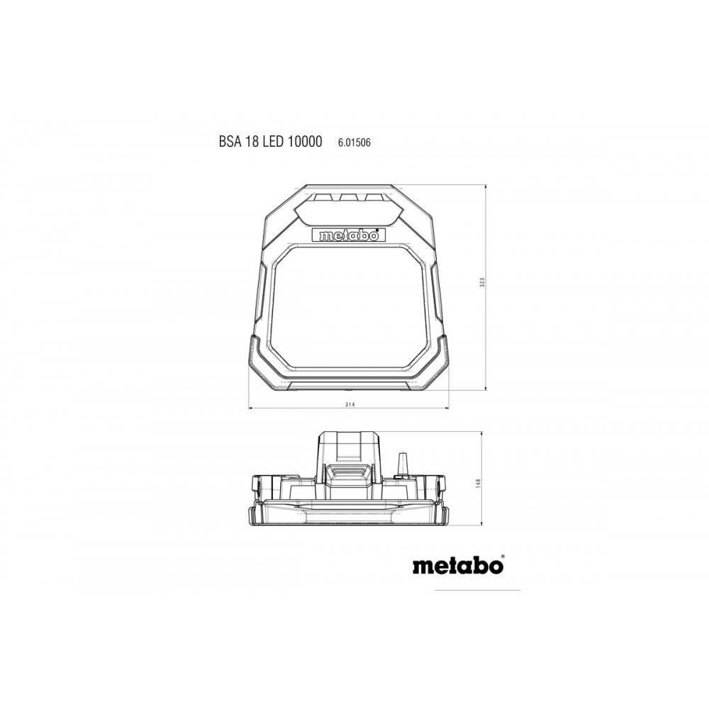 Акумуляторний прожектор Metabo BSA 18 LED 10000 (601506850)